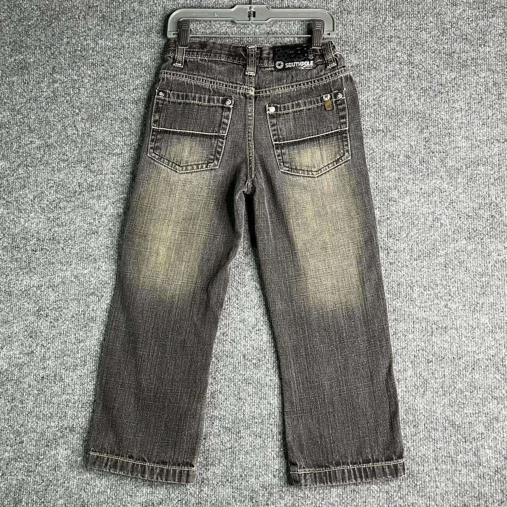 Vintage Y2K‎ Southpole Jeans Boys 6 Black Wash Grunge Hip Hop Skate